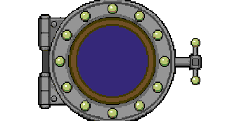A steel vault door with twelve bolts